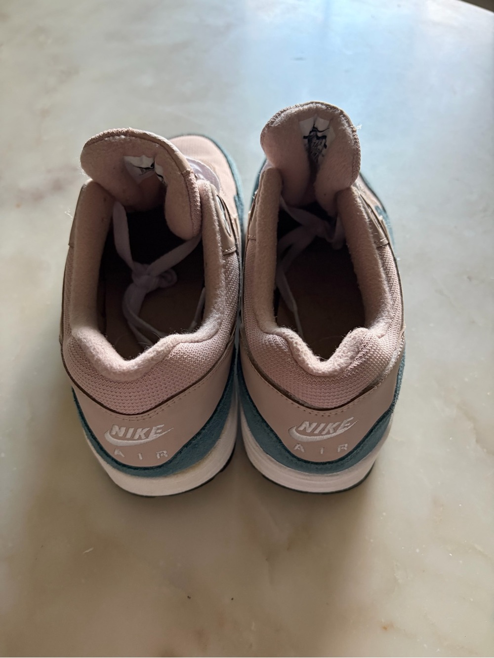 Nike Women’s Air Max 1 Celestial Teal Particle Beige Sneakers - Picture 4 of 6